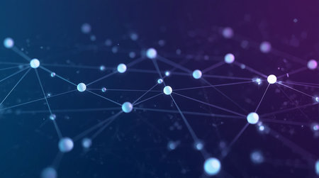 Abstract polygonal space low poly dark background with connecting dots and lines. Connection structure. 3d rendering