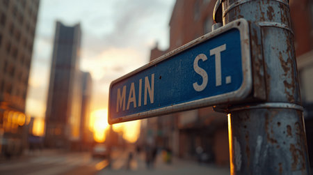 Street Sign the Way to Main St.