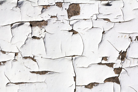 grunge white background - wood with cracked paint