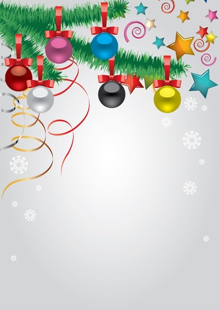 Vectorial postcard to a new year のイラスト素材