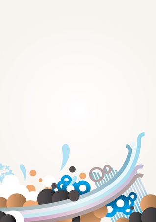 Multi-coloured banner for announcements and presentations. のイラスト素材