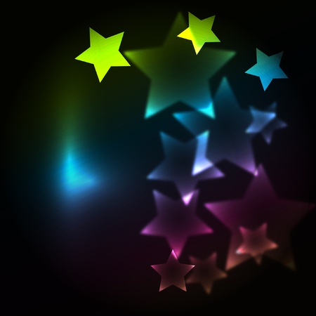 Star on a dark background のイラスト素材