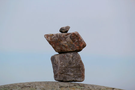 Walking along the shore of Lake Ladogaの素材