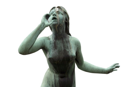 Shouting Woman - Isolatedの写真素材