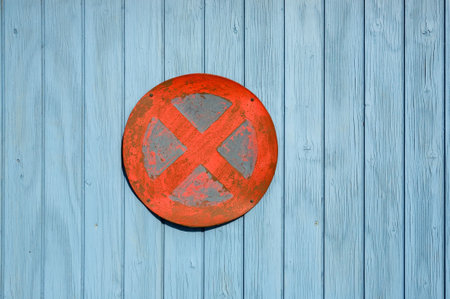 Traffic Sign on a Gate
