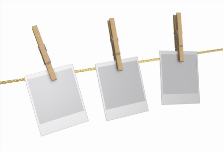 Peg - Wood Clothespin and photoの写真素材