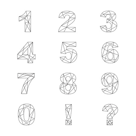 Polygonal Numbersのイラスト素材