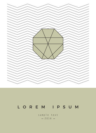 Geometric design for poster, brochure or business cardのイラスト素材