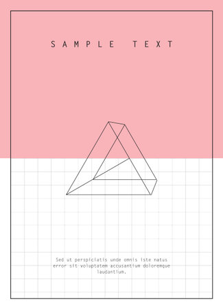 Geometric design for poster, brochure or business cardのイラスト素材