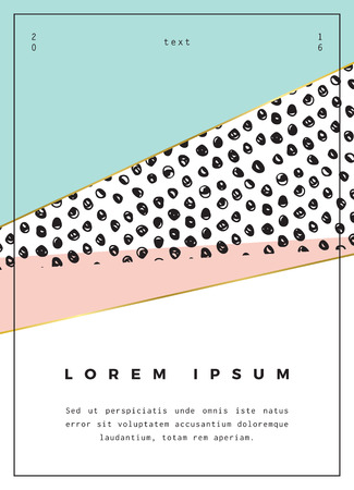 Modern design for invitation, business card, poster or bannerのイラスト素材