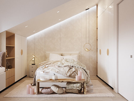 Children's bedの写真素材