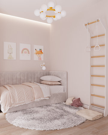 children's bedの写真素材
