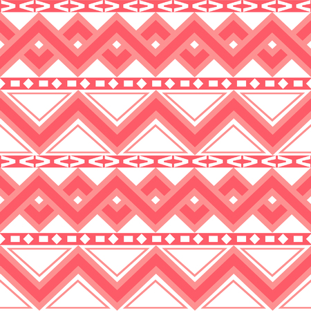 Vector - Ethnic Tribal Aztec Seamless Pattern. Geometric Ornamental illustration.のイラスト素材