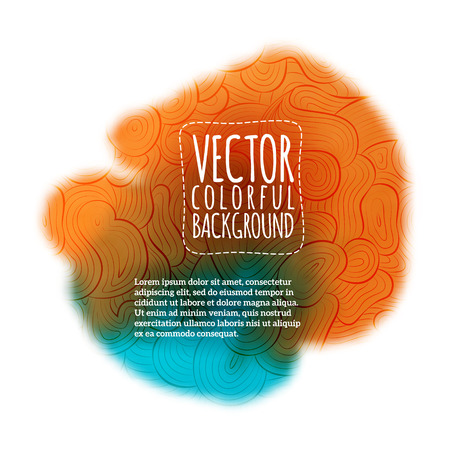 Colorful vector watercolor blurred spot . Colorful spot. Vector backgroundのイラスト素材