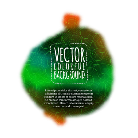 Colorful vector watercolor blurred spot . Colorful spot. Vector backgroundのイラスト素材