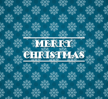 Vector seamless pattern with snowflakes or blue background. Blue and white christmas seamless texture. For web and print design. Winter and christmas theme. For wrapping paperのイラスト素材