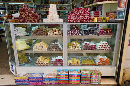 Traditional Turkish delicious in the local market, Street foodの写真素材