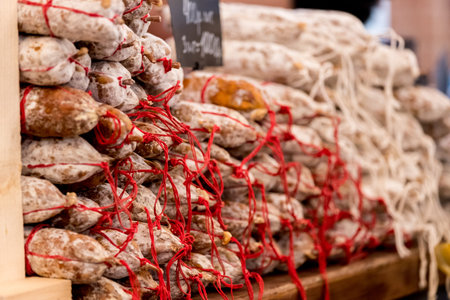 Sausage home made from farm meat