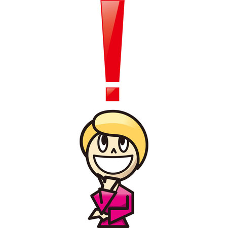 woman who has good ideaのイラスト素材