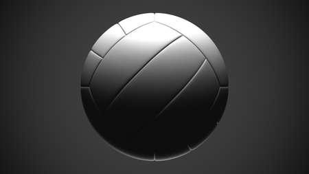 Volleyball ball isolated on gray background.
3d illustration for background.の写真素材