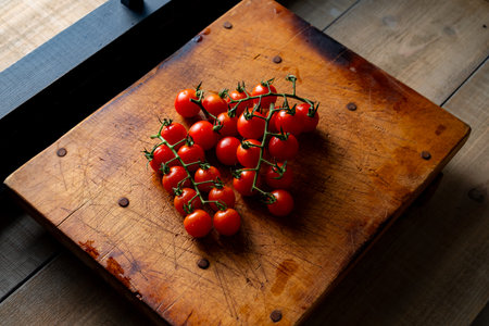 Cherry tomatoes.
Image of fresh cherry tomatoes.の写真素材