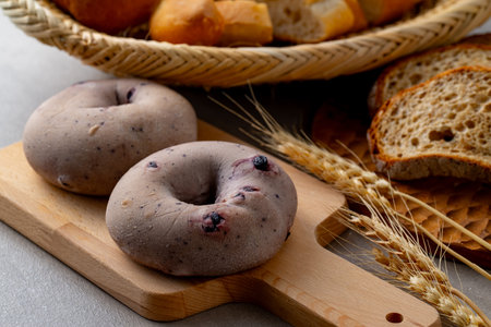 Bread,baguette and bagel.
Collective image of the delicious bread.の写真素材