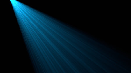 A background featuring beautiful light shafts radiating outwards.の写真素材