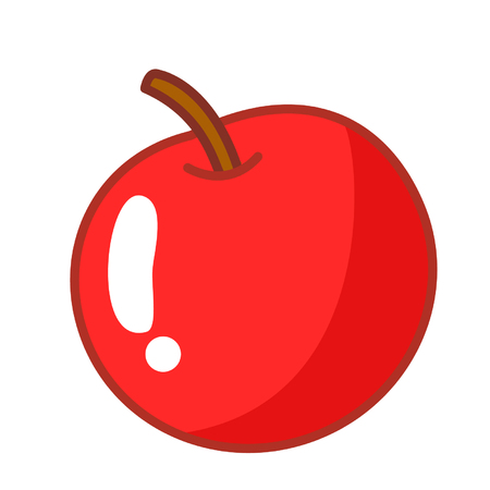 Cartoon appleのイラスト素材