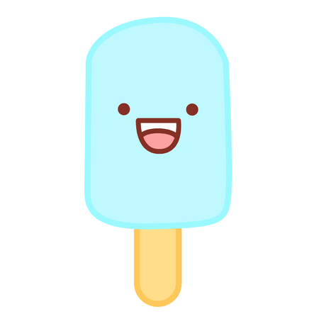 Cartoon ice pop characterのイラスト素材