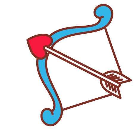 Cartoon bow and arrowのイラスト素材