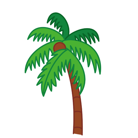 Cartoon palm treeのイラスト素材