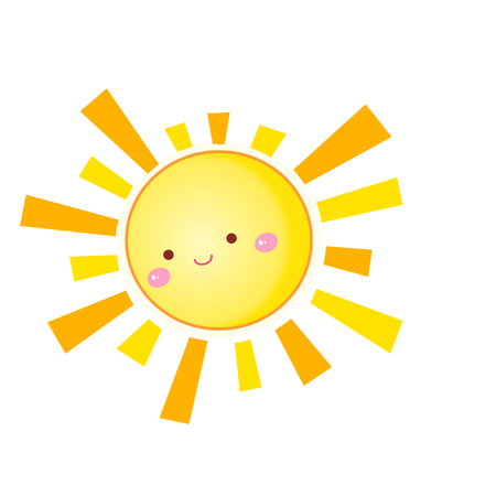Cartoon cute sunのイラスト素材