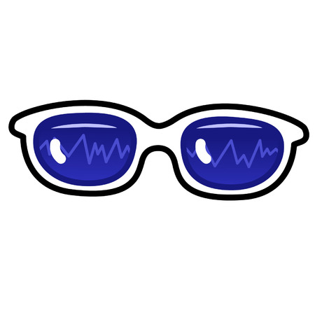 Cartoon eyewearのイラスト素材