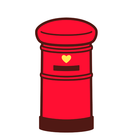 Cartoon postboxのイラスト素材