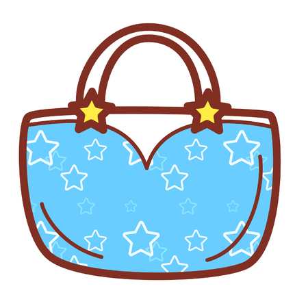 Cartoon handbagのイラスト素材