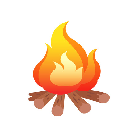 Cartoon bonfireのイラスト素材
