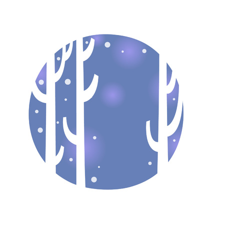 Snowing themed conceptのイラスト素材