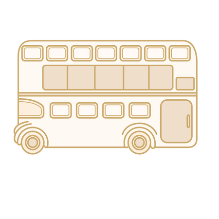 Double decker bus designのイラスト素材