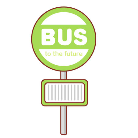 Bus signboardのイラスト素材