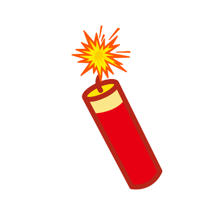 Cartoon firecrackerのイラスト素材