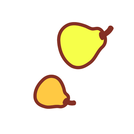 Cartoon pearsのイラスト素材