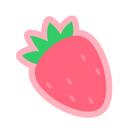 Cartoon strawberryのイラスト素材