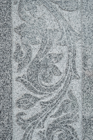 Closeup Carved Marble Wallの写真素材