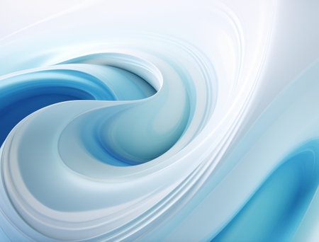 abstract blue background with smooth lines in it, like waves on waterの素材