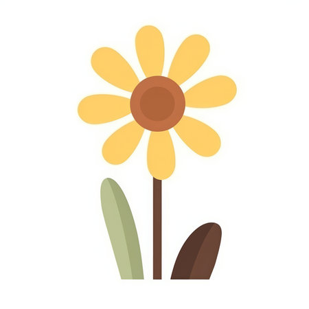 cute flower garden isolated icon vector illustration designicon vector illustration designの素材