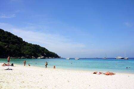 SIMILAN ISLANDS, PHANG NGA, THAILAND - DEC 31, 2009 Beaches of Similan Islands It is a famous tourist attraction in Thailand.  Located in Phang Nga, Thailand.のeditorial素材