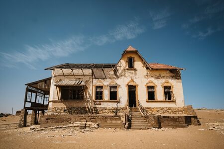 broken down house Buchhalter, at kohlmanskoppe, Namibiaの写真素材