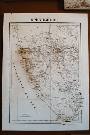 Photo of an old map of Namibia, Africaの写真素材