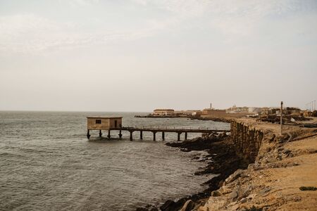 Luderitz, Namibia a tourist town popular for its diamond miningの写真素材