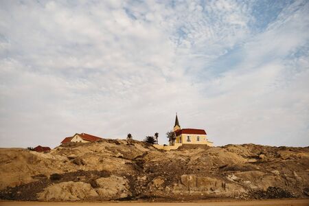 Luderitz, Namibia a tourist town popular for its diamond miningの写真素材